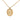 Gold Dior Gold Plated Resin Logo Oval Pendant Necklace