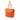 Orange Prada Saffiano Open Convertible Tote Satchel