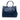 Blue Prada Medium Saffiano Cuir Double Satchel