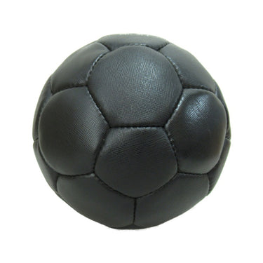 Black Prada Saffiano Logo Soccer Ball - Designer Revival