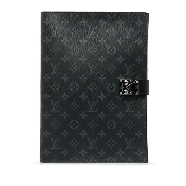 Black Louis Vuitton Monogram Eclipse Franck Folder - Designer Revival