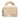 Gold Chanel CC Brass Resin Strass Top Handle Bag Push Back Earrings