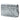 Silver Dior Metallic Patent Microcannage Diorama Wallet on Chain Crossbody Bag