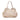 Beige Prada Vitello Daino Open Convertible Tote Satchel - Designer Revival