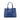 Blue Prada Medium Saffiano Cuir Double Satchel