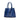 Blue Prada Medium Saffiano Cuir Double Satchel - Designer Revival