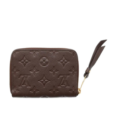 Brown Louis Vuitton Monogram Empreinte Zippy Small Wallet - Designer Revival