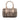 Brown Burberry Smoke Check Coated Canvas Chester Boston Bag