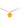 Gold Chanel CC Gold Plated Resin Camellia Round Pendant Necklace