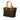 Brown Fendi Zebra Print Canvas Tote