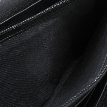 Black Gucci GG Marmont Leather Long Wallet - Designer Revival