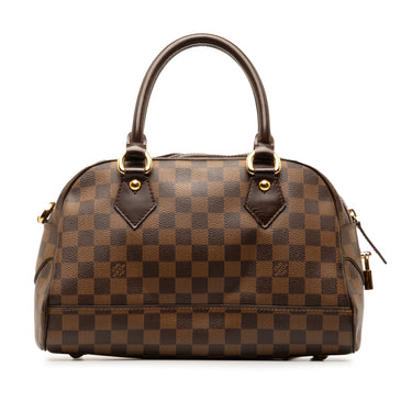 Brown Louis Vuitton Damier Ebene Duomo Handbag - Designer Revival