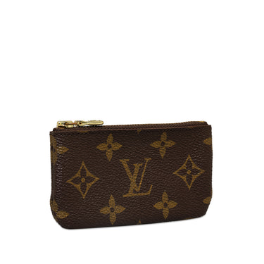 Brown Louis Vuitton Monogram Pochette Cles Coin Pouch - Designer Revival