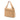Tan Chanel CC Quilted Lambskin Top Handle Flap Handbag