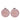Pink Chanel Resin CC Round Clip On Earrings
