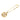 Gold Chanel Gold Plated CC Safety Pin Brooch - Designer Revival