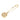 Gold Chanel Gold Plated CC Safety Pin Brooch - Designer Revival