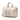 Beige Gucci Calfskin Web Joy Boston Bag Satchel - Designer Revival