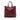Red Prada Vitello Daino Open Convertible Tote Satchel