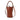 Brown LOEWE Calfskin Anagram Gate Bucket Bag Satchel
