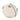 White Gucci Mini GG Marmont Leather Matelasse Round Crossbody