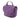Purple Bottega Veneta Leather Intrecciato Double Sided Flap Satchel