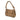 Gold Burberry Metallic Leather Sling Knot Shoulder Bag