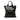 Black Bottega Veneta Intrecciato Trimmed Nappa Convertible Tote Satchel