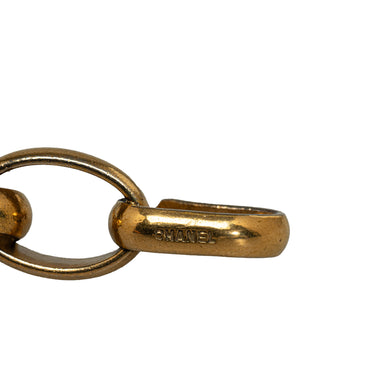 Gold Chanel Logo Pendant Necklace - Designer Revival