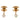 Gold Chanel CC Gold Plated Turnlock Faux Pearl Drop Clip On Earrings