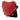 Red Saint Laurent Calfskin Monogram Sac Coeur Tassel Crossbody