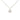 Silver Chanel CC Brass Pendant Necklace