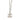 Silver Chanel CC Brass Pendant Necklace