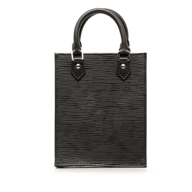 Black Louis Vuitton Epi Petit Sac Plat Satchel - Designer Revival