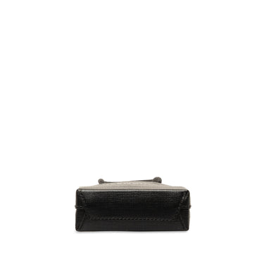 Black Balenciaga Mini Shopping Phone Holder Satchel