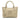 Beige LOEWE Leather Fusta 30 Tote