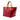 Red Louis Vuitton Monogram Vernis Bellevue PM Handbag
