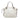 White Gucci Large Leather Bamboo Bar Tote
