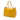 Yellow Prada City Calf Leather Buckle Tote