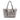 Gold Burberry Metallic Woven Leather Tote