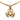 Gold Chanel Gold Plated Triple CC Pendant Necklace - Designer Revival