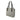 Gray Burberry Tonal Check Canvas Tote