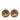 Gold Chanel Gold Plated CC Round Clip on Earrings