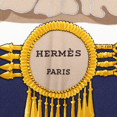Blue Hermès Mexique Silk Scarf Scarves - Designer Revival