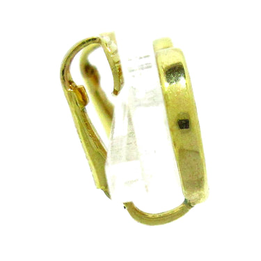 Gold Dior Logo Clip on Earrings - Designer Revival