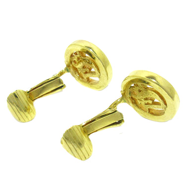 Gold Dior Logo Clip on Earrings