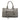 Gray Prada Vitello Daino Zip Top Satchel