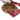Red LOEWE Mini Calfskin Pebble Bucket Bag Satchel