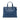 Blue Prada Saffiano Soft Triple Pocket Tote Satchel
