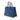 Blue Prada Saffiano Soft Triple Pocket Tote Satchel